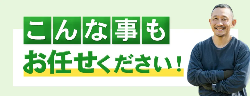 こんなこともお任せください！